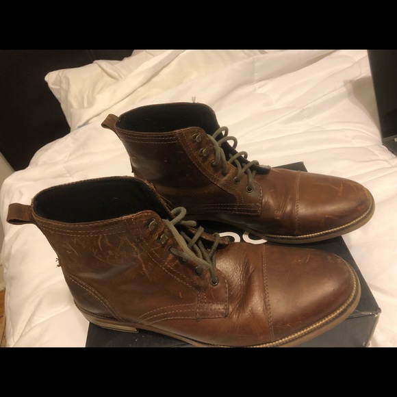 Mens brown leather boots. - Picture 5 of 8
